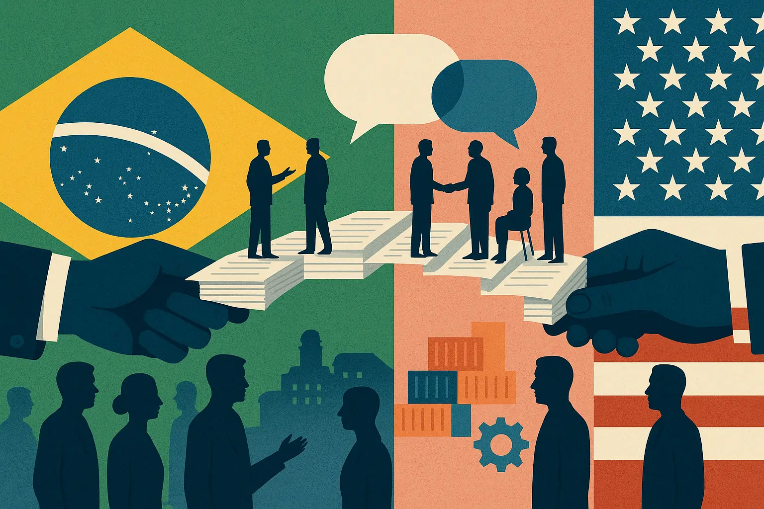 Lei da Reciprocidade prevê diálogo antes de tarifas contra os Estados Unidos em ponte entre Brasil e EUA